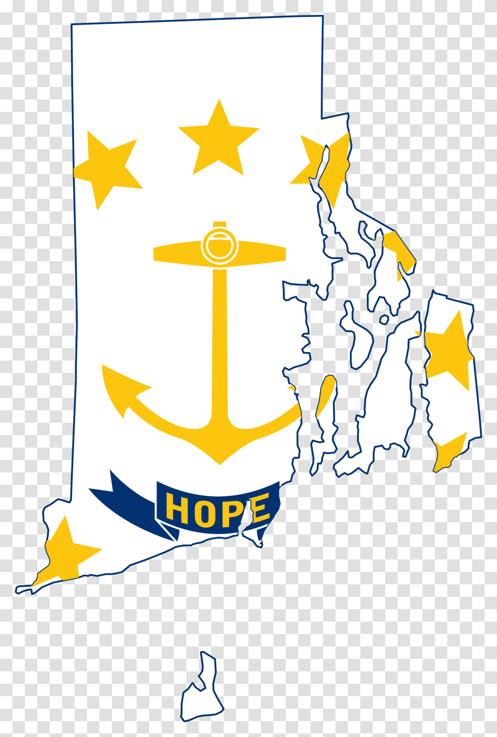 Rhode Island State Flag 2019, Poster, Advertisement, Hook Transparent Png