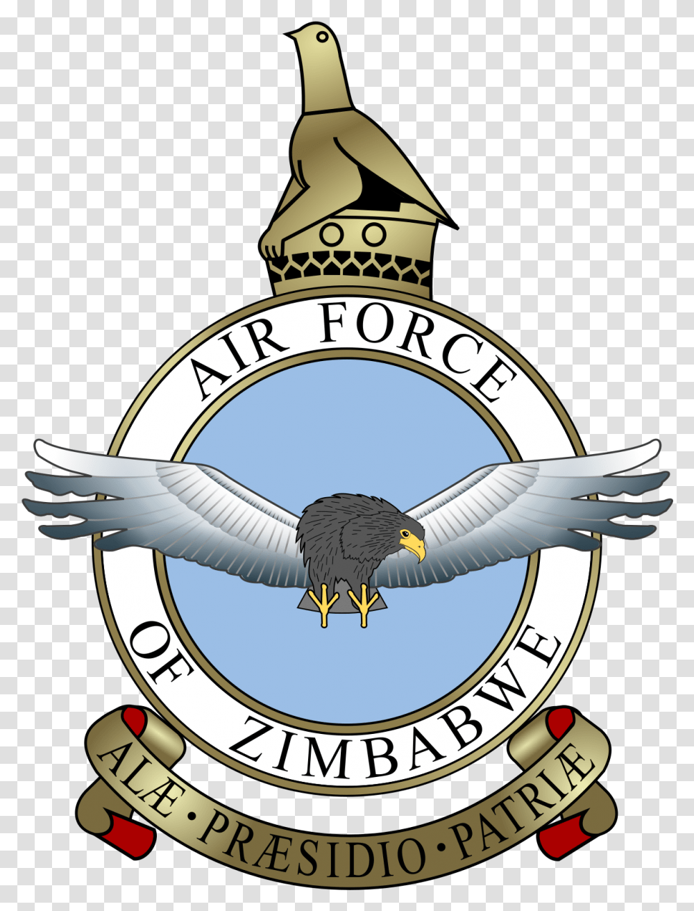 Rhodesian Air Force Badge, Eagle, Bird, Animal Transparent Png