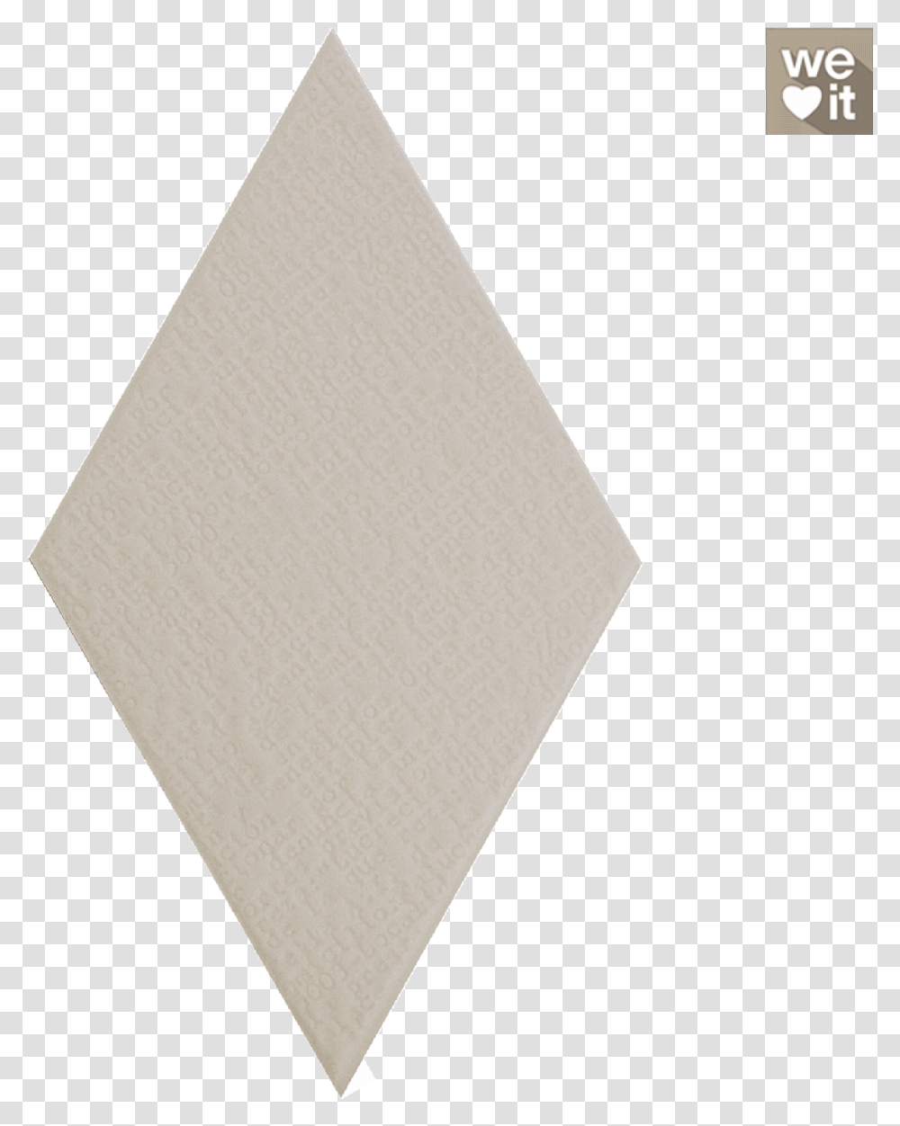 Rhombus Random Relief Decor Light Grey 14x24cm, Triangle, Rug Transparent Png