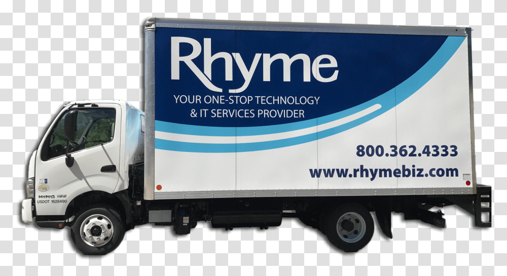 Rhyme Truck Commercial Vehicle, Moving Van, Transportation, Trailer Truck Transparent Png