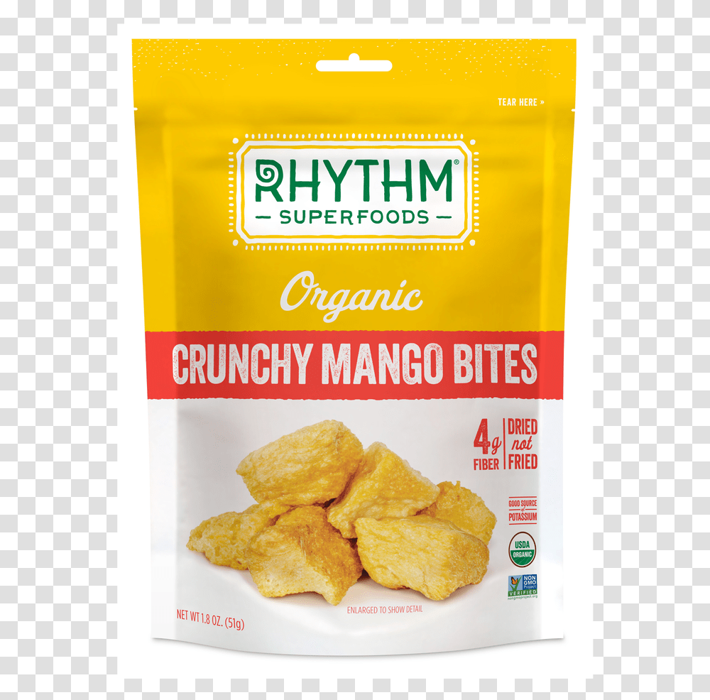 Rhythm Crunchy Mango Bites Rhythm Superfoods Mango, Nuggets, Fried Chicken Transparent Png