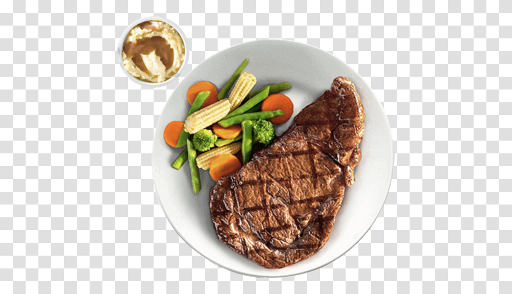 Rib Eye Steak Premium Steak Kenny Rogers, Food, Dinner, Supper, Meal Transparent Png