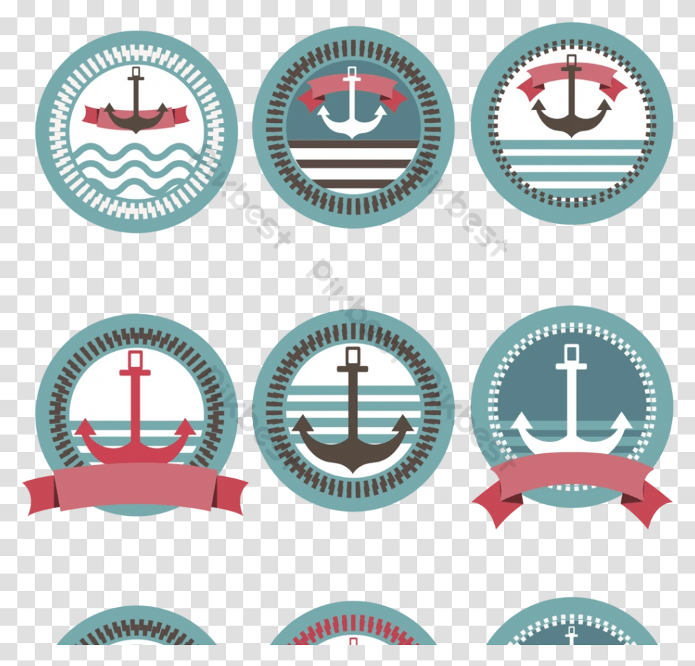 Ribbon And Anchor Nautical, Symbol, Logo, Trademark, Text Transparent Png