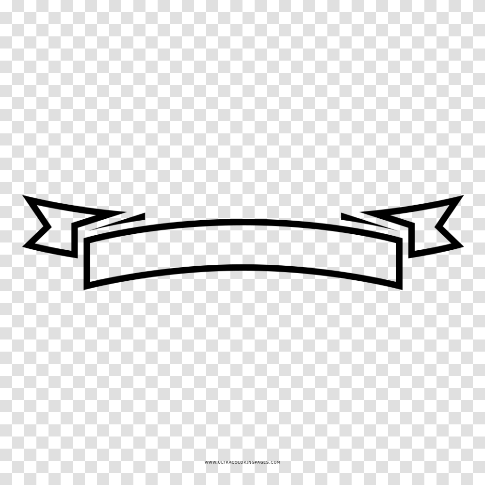 Ribbon Banner Coloring, Gray, World Of Warcraft Transparent Png