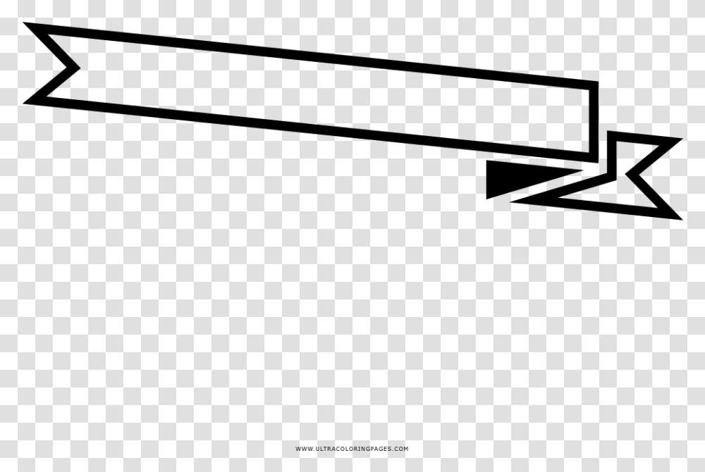 Ribbon Banner Coloring Page, Gray, World Of Warcraft Transparent Png