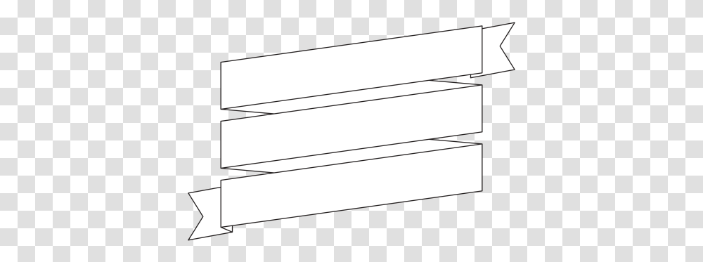 Ribbon Banner Horizontal, Text, Page, Paper, Arrow Transparent Png