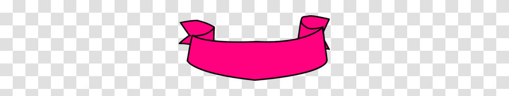 Ribbon Banner Pink Clip Art, Apparel, Maroon, Team Sport Transparent Png
