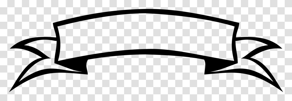 Ribbon Black And White Banner Clip Art Background Banner, Gray, World Of Warcraft Transparent Png