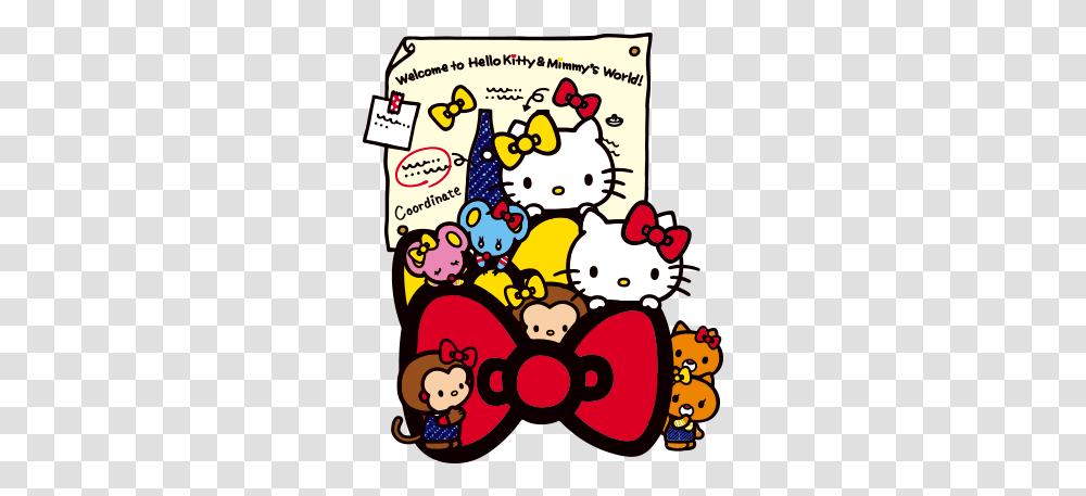 Ribbon Clipart Hellokitty, Doodle, Drawing, Poster Transparent Png