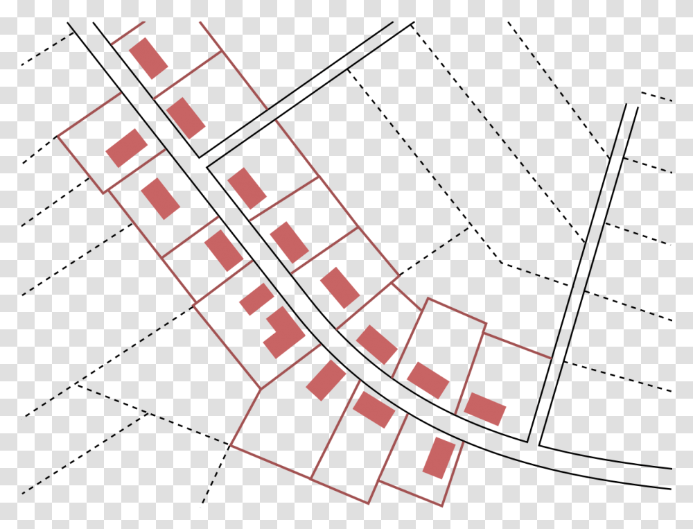 Ribbon Development Wie Ulicwka, Plan, Plot, Diagram, Crowd Transparent Png