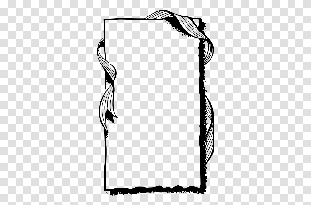 Ribbon Frame Vector Drawing Best Borders For Project, Gray, World Of Warcraft Transparent Png