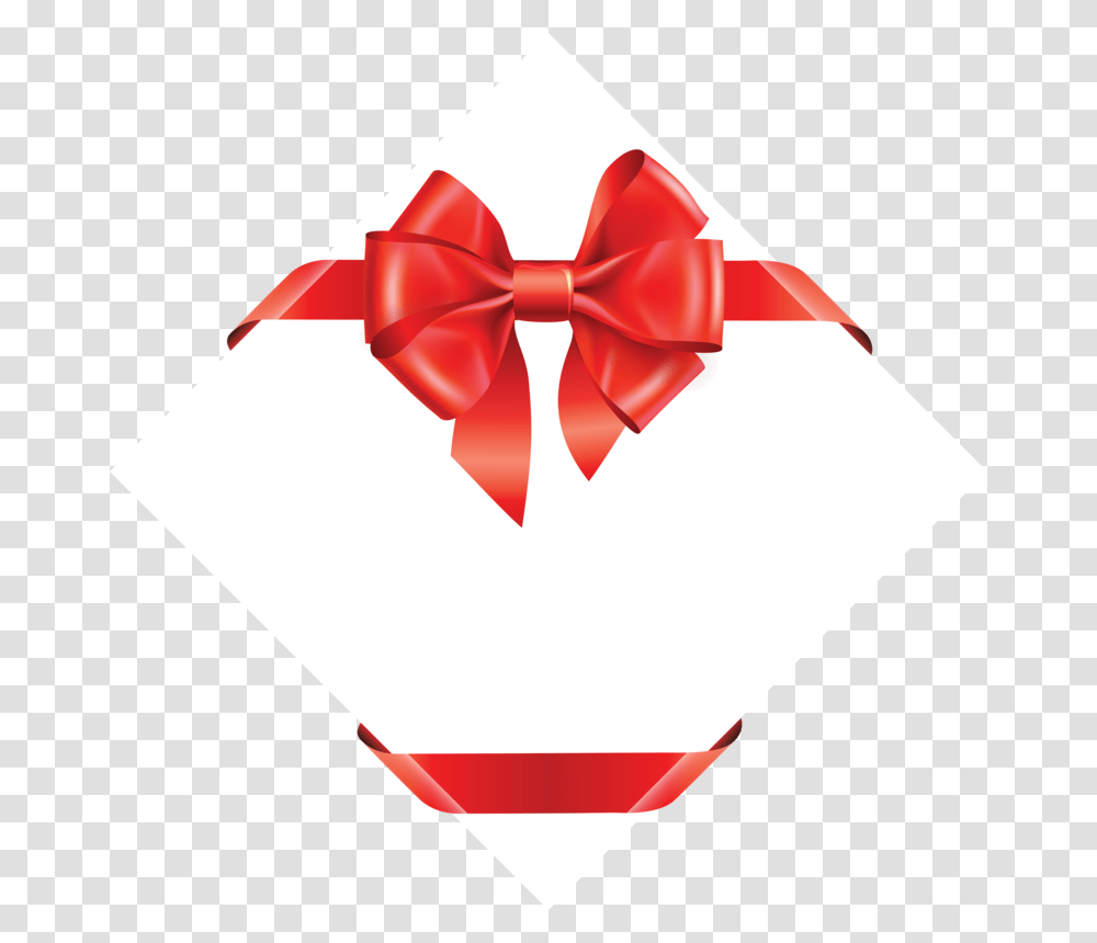 Ribbon Gift Box, Heart Transparent Png