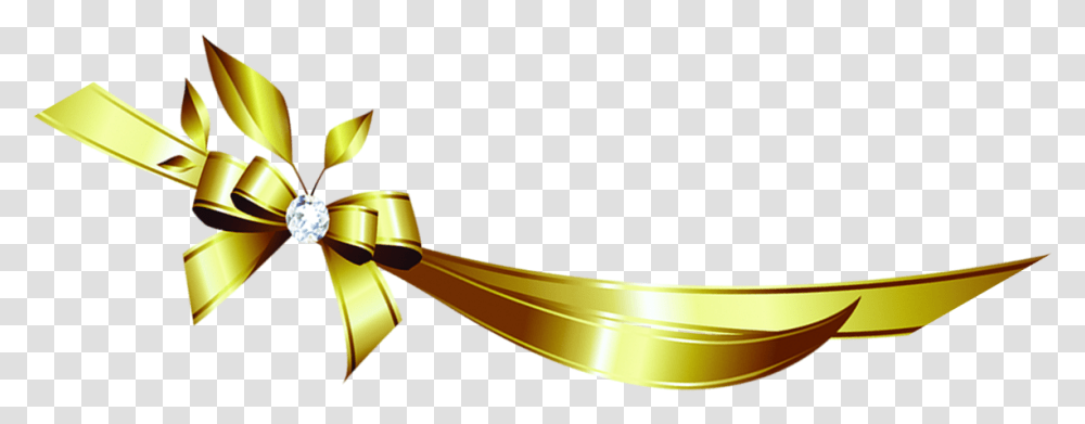 Ribbon Gold Diamond Golden Bow Download 1149404 Gold Diamond, Transportation, Vehicle, Boat, Rowboat Transparent Png