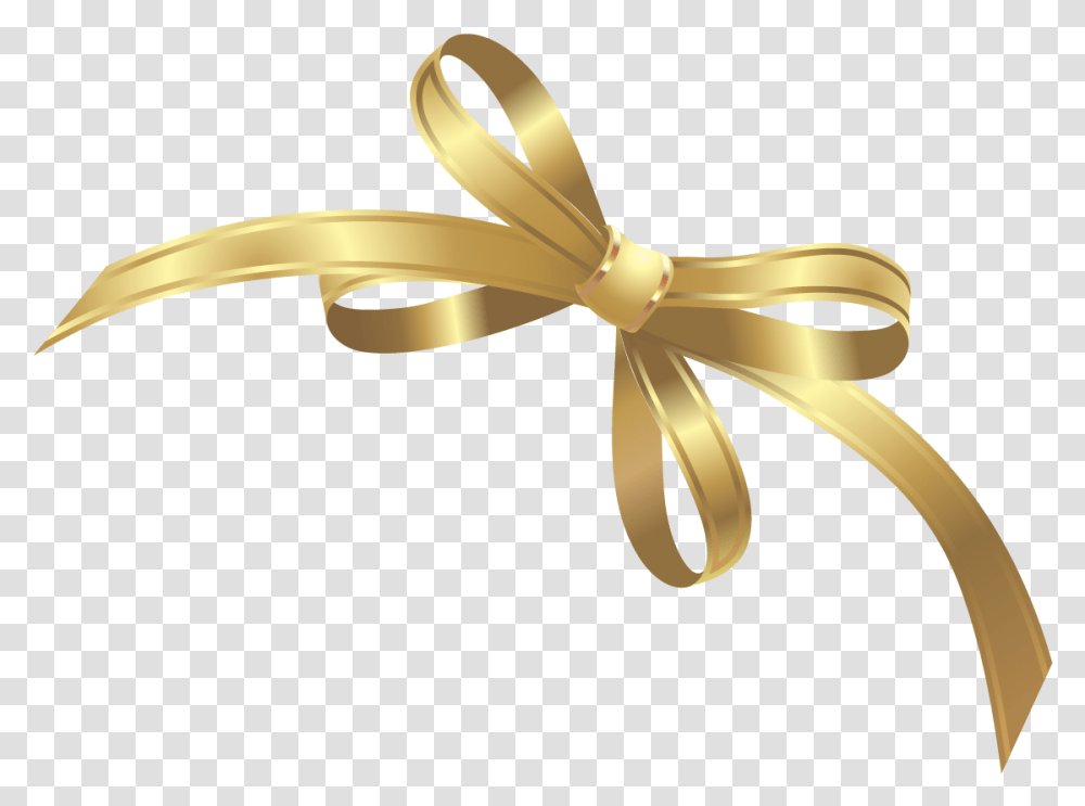 Ribbon Gold Gold Ribbon Bow, Sink Faucet, Rattle, Knot, Gift Transparent Png