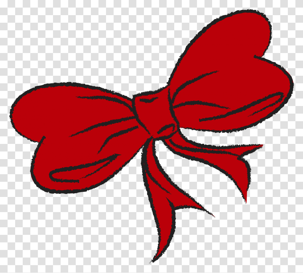 Ribbon Red Christmas Pita Merah, Tie, Accessories, Accessory, Necktie Transparent Png