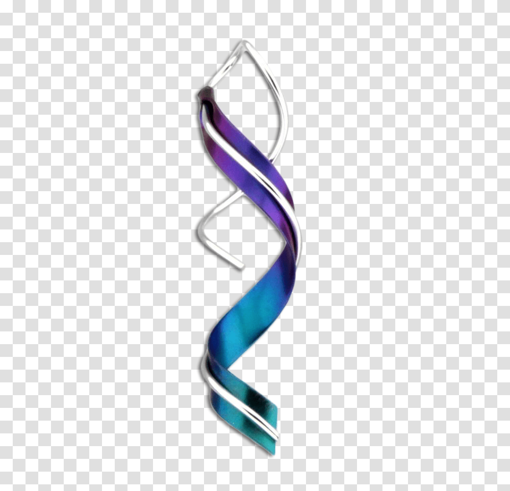 Ribbon Spiral Earrings, Purple Transparent Png