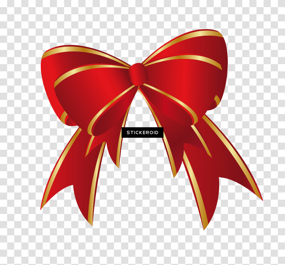 Ribbon Vector Cartoon Bow Christmas, Logo, Trademark, Swimwear Transparent Png