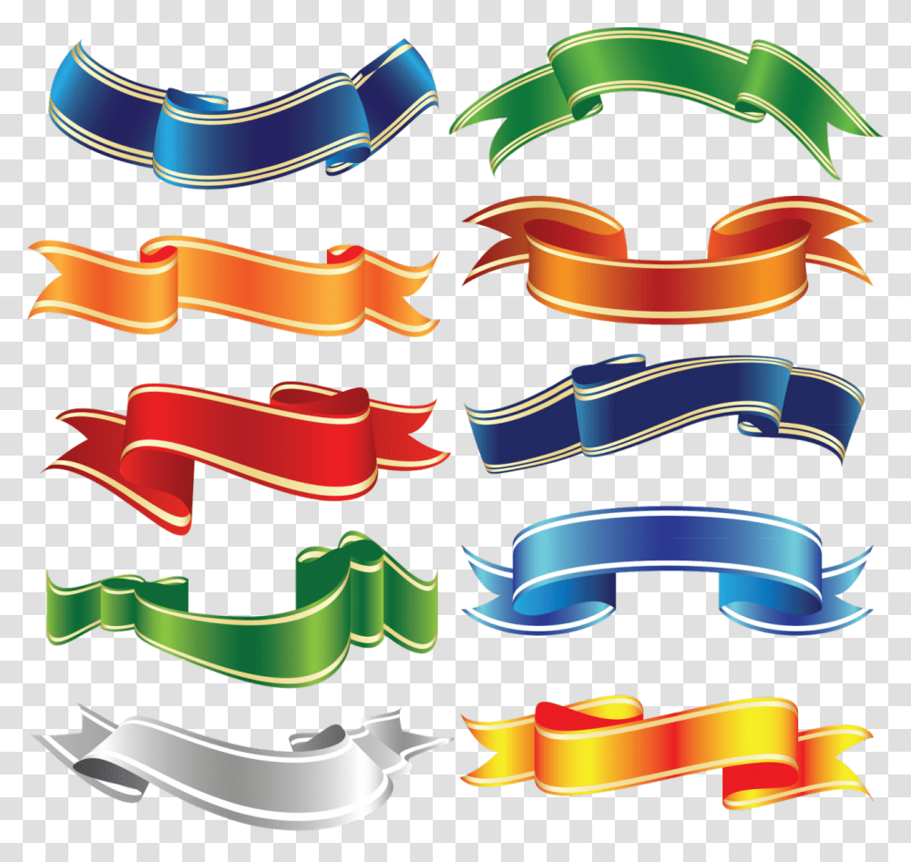 Ribbon Vector, Label Transparent Png