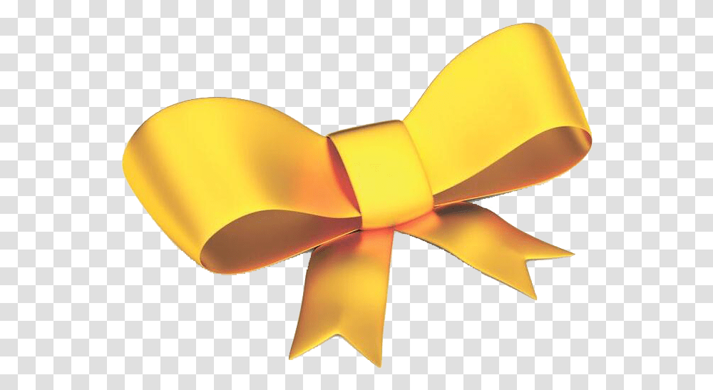 Ribbon Yellow Shoelace Knot Gold Gift Golden, Propeller, Machine, Tie, Accessories Transparent Png