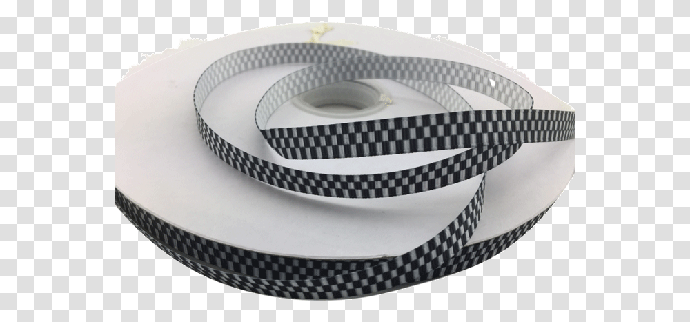 Ribbons Tag Black And White Checker Printed Ribbons Circle, Accessories, Accessory, Strap, Tape Transparent Png