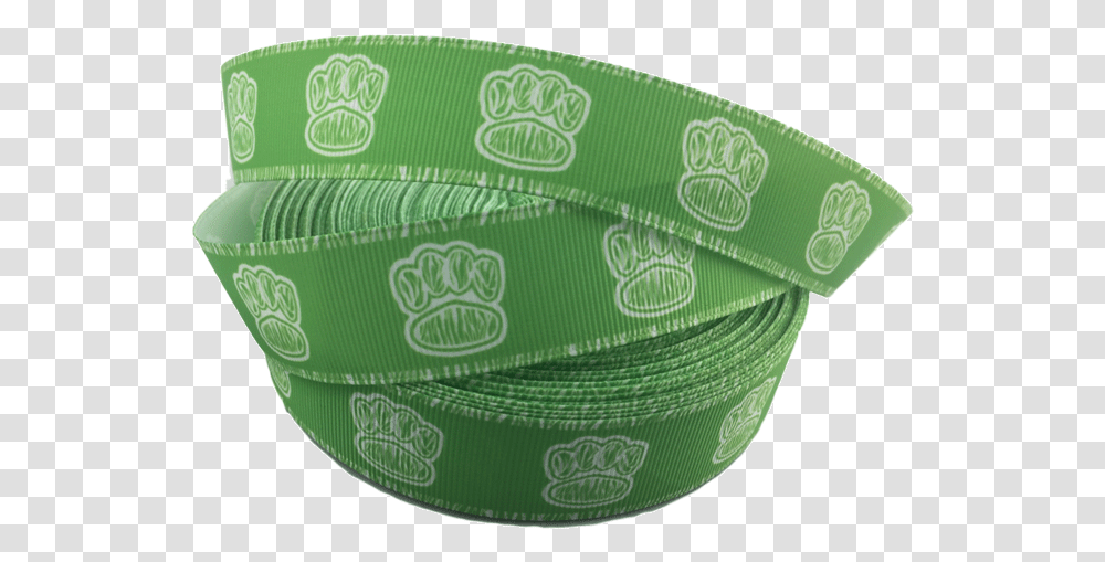 Ribbons Tag Green Paw Print Grosgrain Ribbons 1 Belt, Ball, Sport, Sports, Rugby Ball Transparent Png