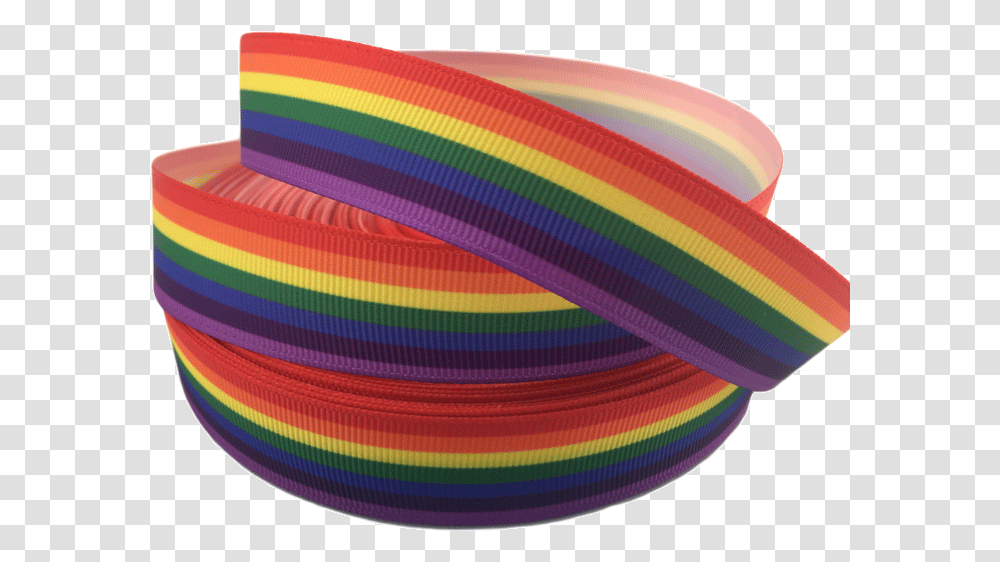 Ribbons Tag Horizontal Striped Rainbow Grosgrain Circle, Apparel, Sphere, Hat Transparent Png