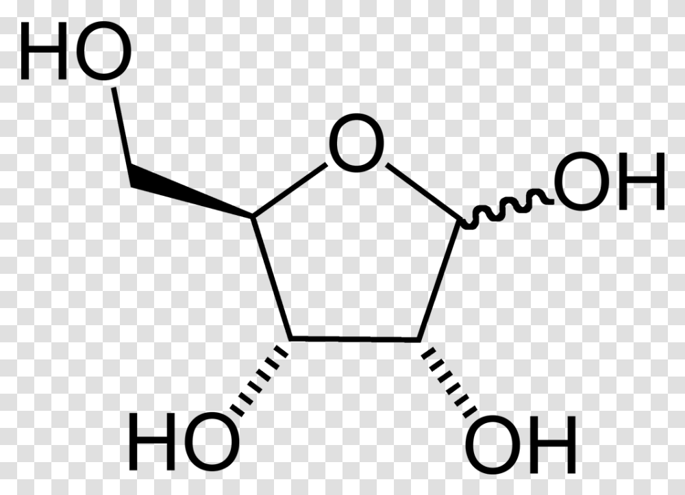 Ribofuranose 2d Skeletal Chemical Structure Of Lemon Juice, Gray, World Of Warcraft Transparent Png
