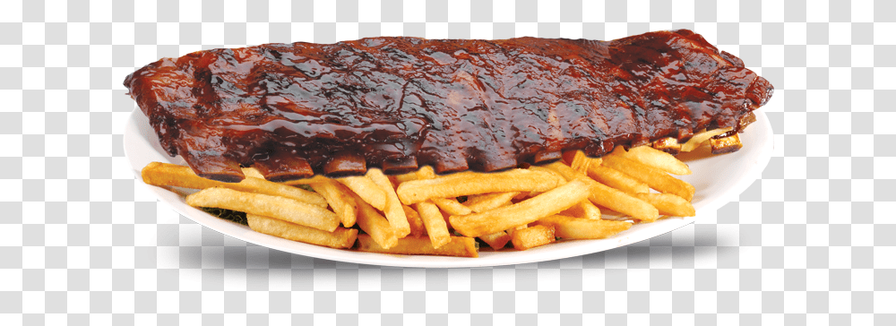 Ribs And Fries, Food, Pizza Transparent Png