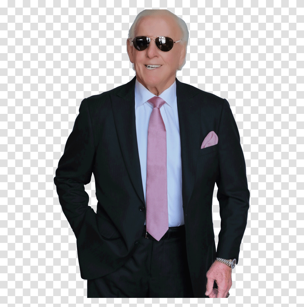Ric Flair Collection Custom Suit Ric Flair In A Suit, Tie, Accessories, Overcoat, Clothing Transparent Png