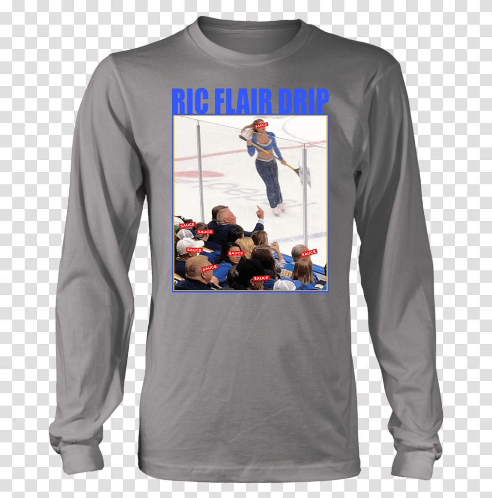 Ric Flair Drip Shirt Brett Hull St Louis Blues - Ellie Shirt, Sleeve, Clothing, Apparel, Long Sleeve Transparent Png