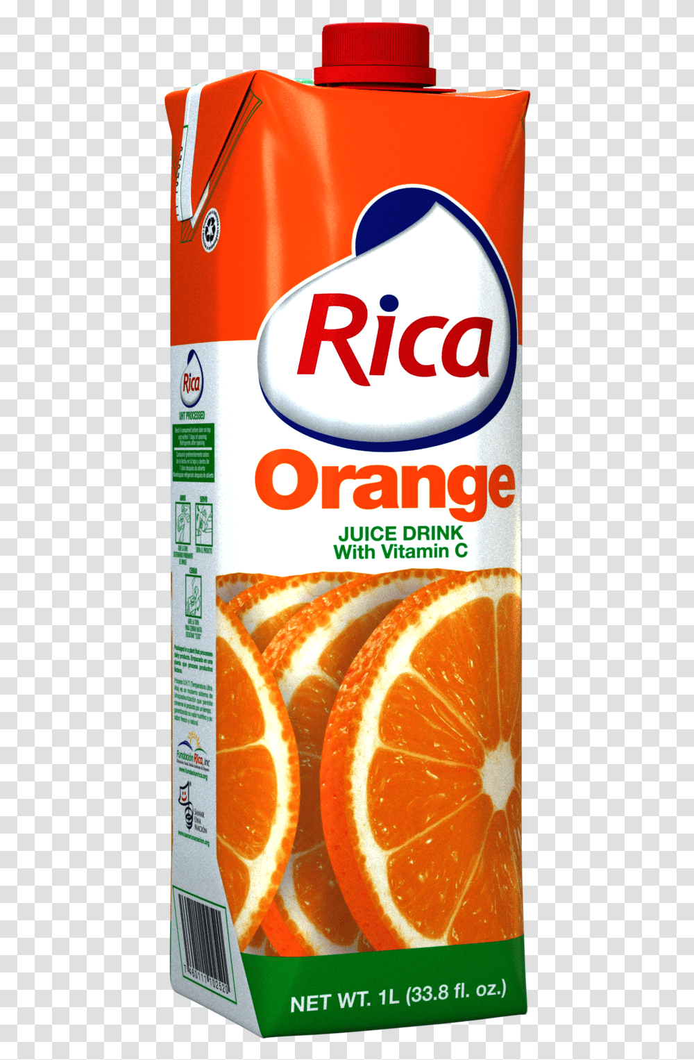 Rica Orange Juice, Citrus Fruit, Plant, Food, Beverage Transparent Png
