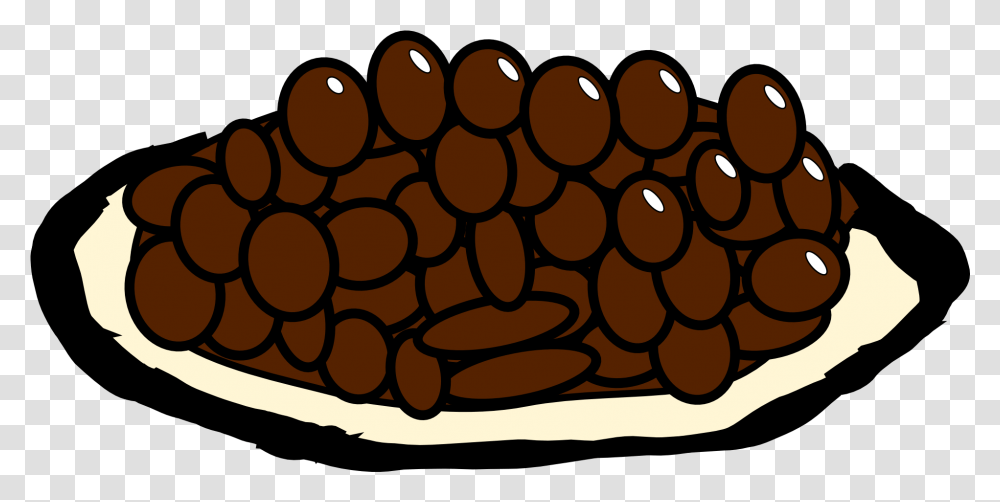 Rice And Beans Refried Beans Baked Beans Clip Art Frijoles Animado, Food, Plant Transparent Png