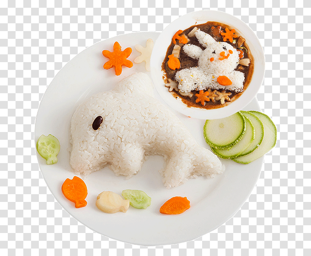 Rice Ball Artifact Cartoon Children Model Creative Steamed Rice, Sweets, Food, Birthday Cake, Dessert Transparent Png