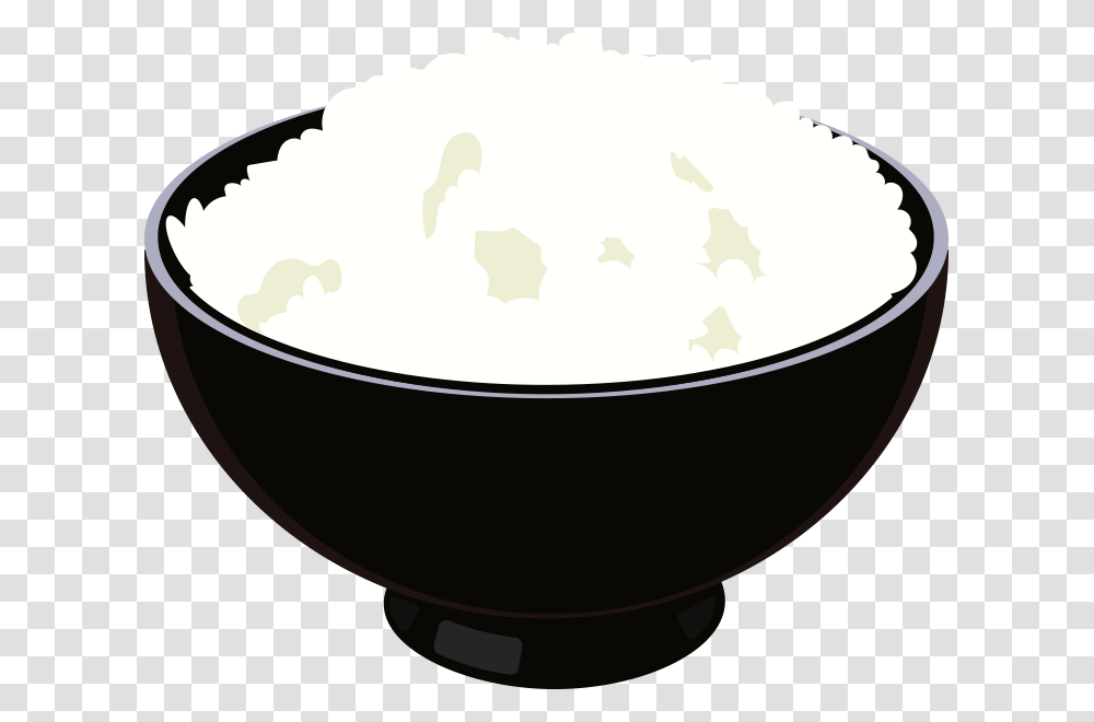 Rice Clipart Steam Rice, Plant, Bowl, Vegetable, Food Transparent Png