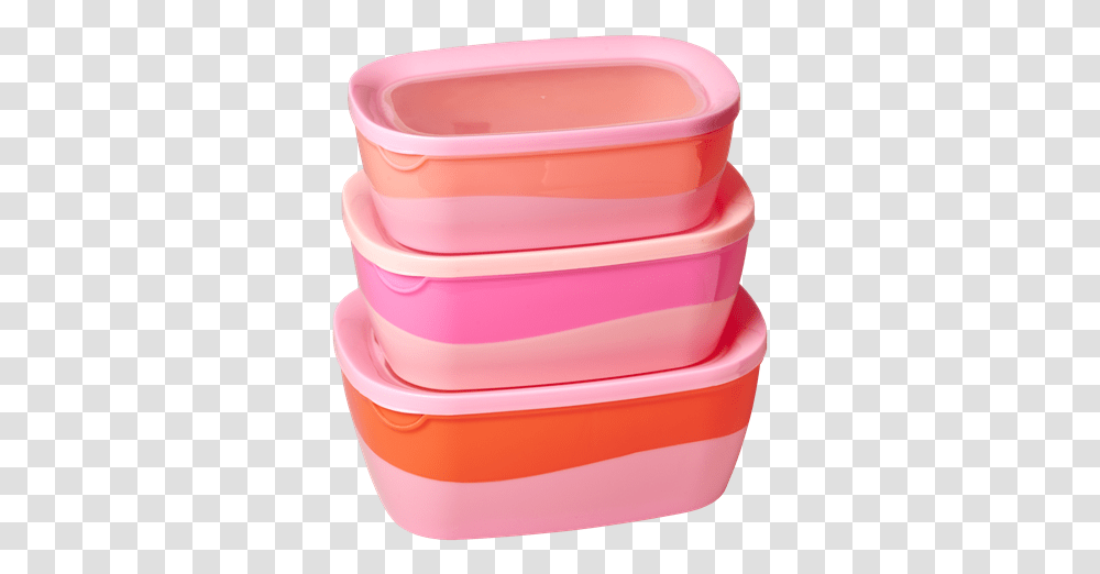 Rice Dk Rectangular Two Tone Food Box Pink Orange Set Of 3 Plastic Lunch Box, Porcelain, Art, Pottery, Wedding Cake Transparent Png