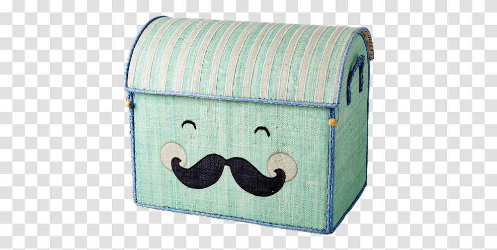 Rice Dk Toy Basket Pastel Green With Smiling Moustache L Toy, Furniture, Cushion, Pillow, Purse Transparent Png