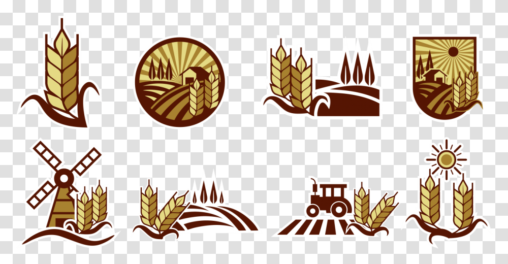 Rice Field Vector Labels Rice Field Logo, Meal, Food, Outdoors, Plant Transparent Png