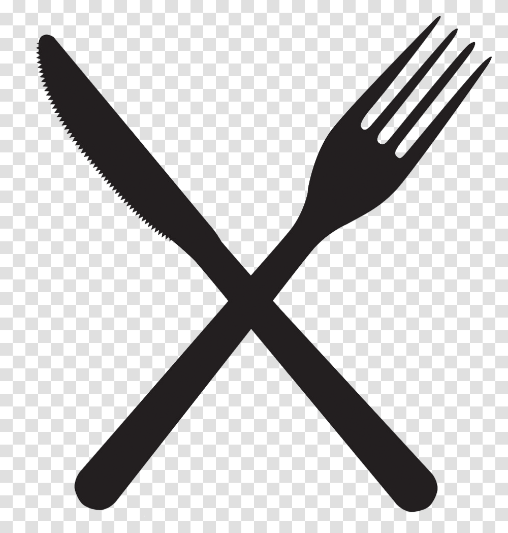Rice Lake Family Restaurant Crossed Knife And Fork Clipart, Cutlery, Scissors, Blade, Weapon Transparent Png