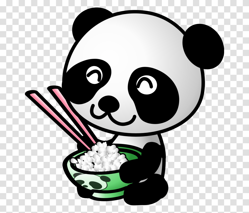 Rice Panda Free Vector, Food, Plant, Popcorn, Helmet Transparent Png