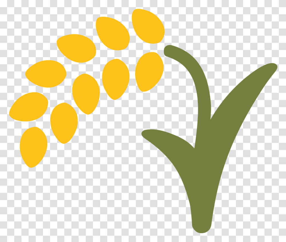 Rice Plant Icon Clipart Download Rice Symbol, Flower, Tree, Floral Design Transparent Png