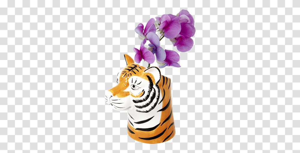 Rice Tiger Vase, Plant, Flower, Blossom, Wildlife Transparent Png