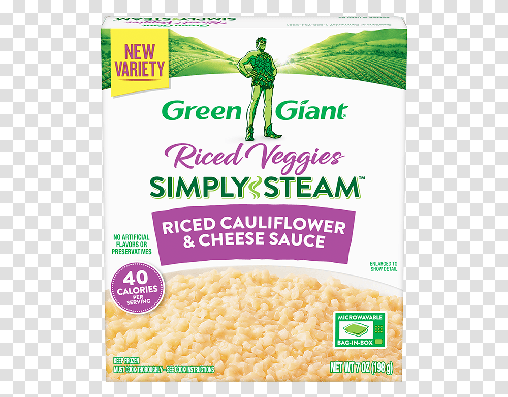 Riced Cauliflower Broccoli Cheese, Person, Human, Flyer, Poster Transparent Png