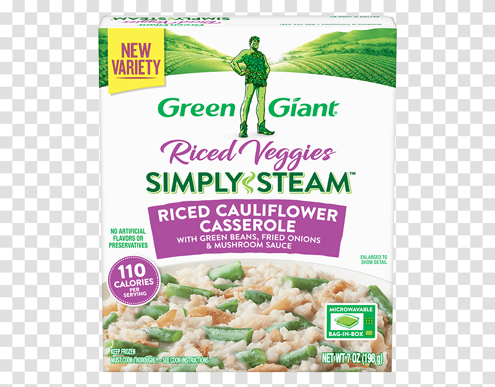 Riced Cauliflower Broccoli Cheese, Plant, Person, Flyer, Poster Transparent Png