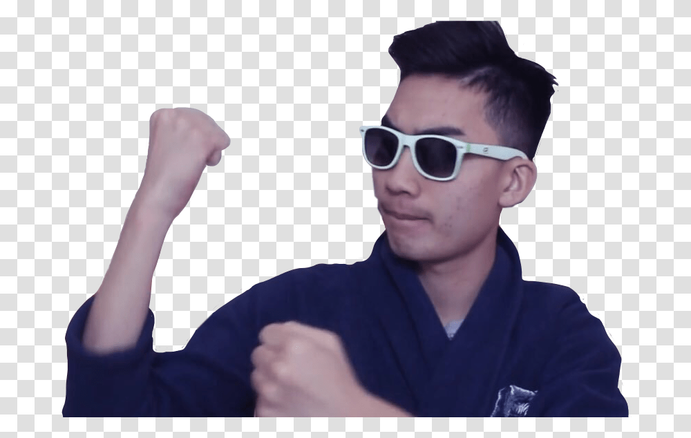 Ricegumfreetoedit Sticker By Cindyperez86 Ricegum With Clout Goggles, Sunglasses, Accessories, Person, Finger Transparent Png