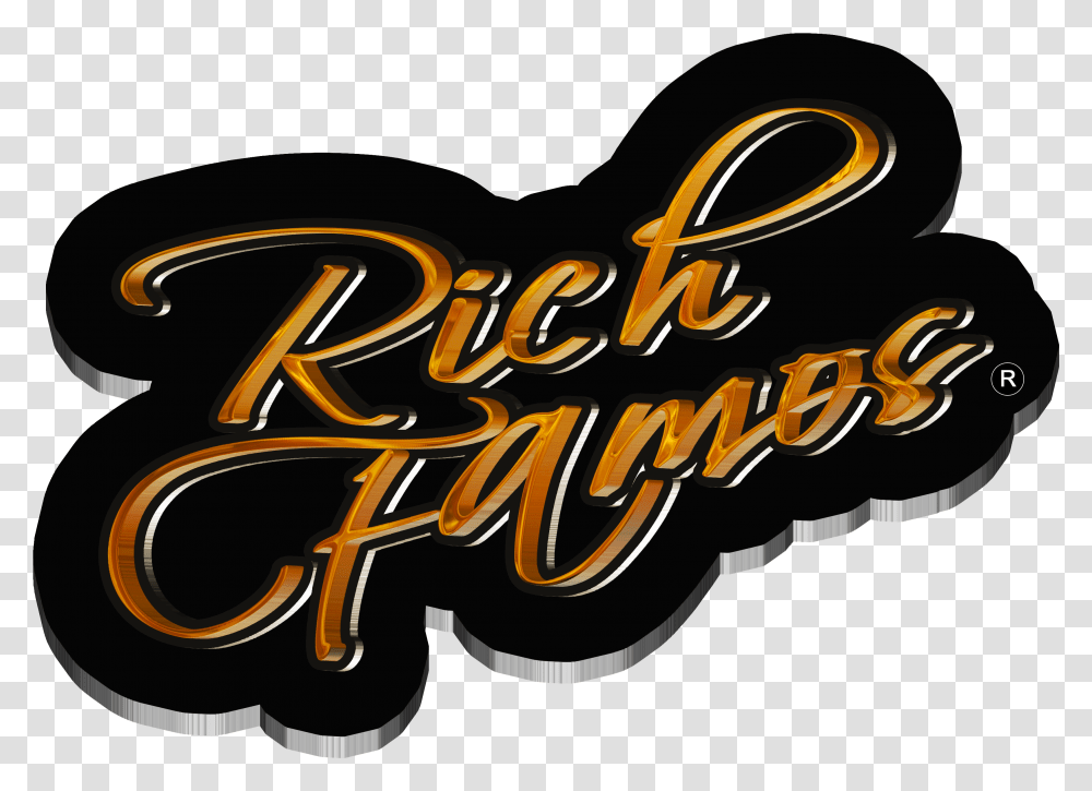 Rich Fa'mus Logo Youtube Background Designed By Masar Calligraphy, Text, Label, Dynamite, Bomb Transparent Png