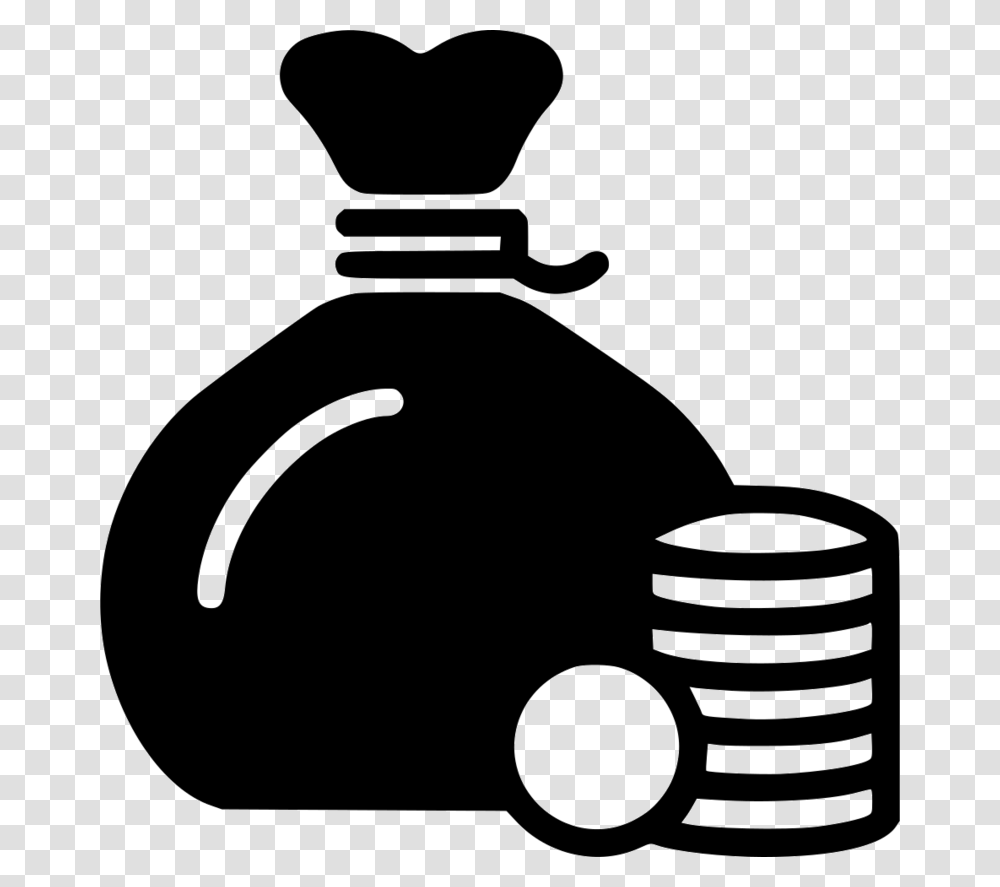Rich Hd Coin Bag Icon, Bottle, Ink Bottle, Silhouette, Cosmetics Transparent Png