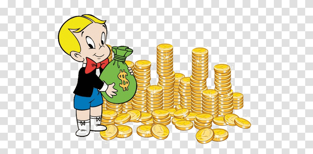 Rich Images Free Download, Coin, Money, Gold, Person Transparent Png