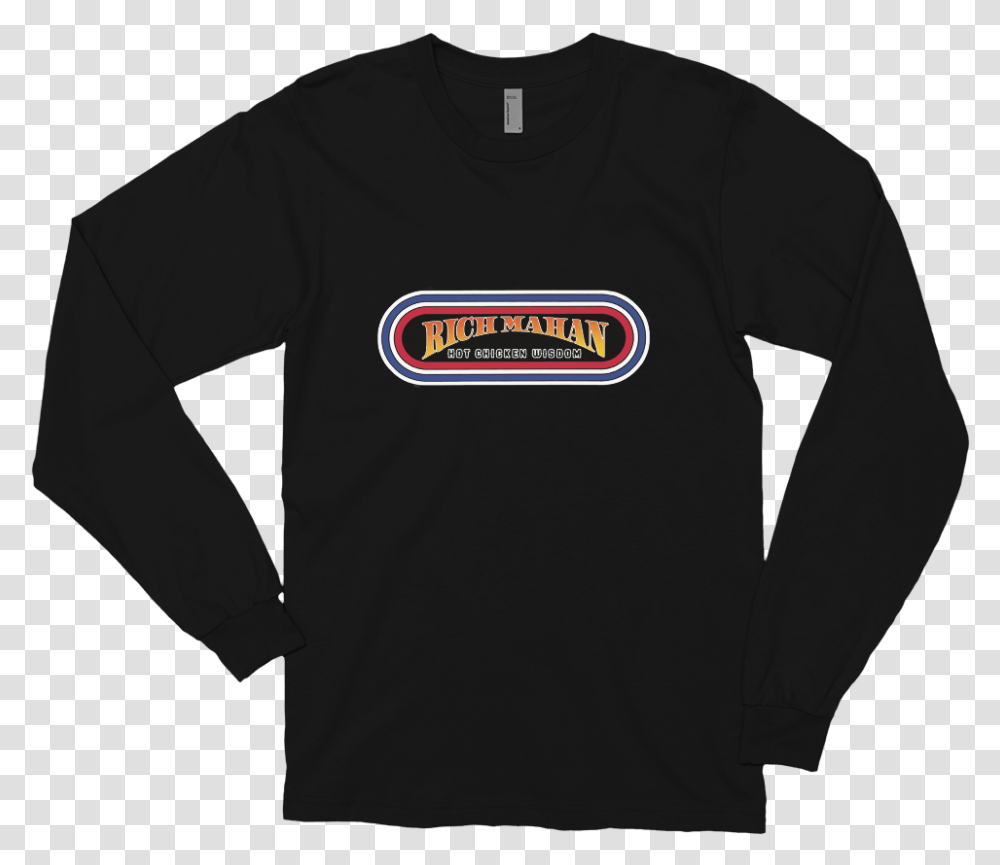 Rich Mahan Oval For Web Shirts2 Mockup Front Flat Black, Sleeve, Apparel, Long Sleeve Transparent Png
