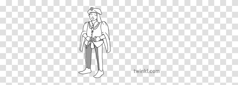 Rich Man Laughing 2 Black And White Illustration Twinkl Hamlet From Firework Daughter, Person, Costume, Text, People Transparent Png