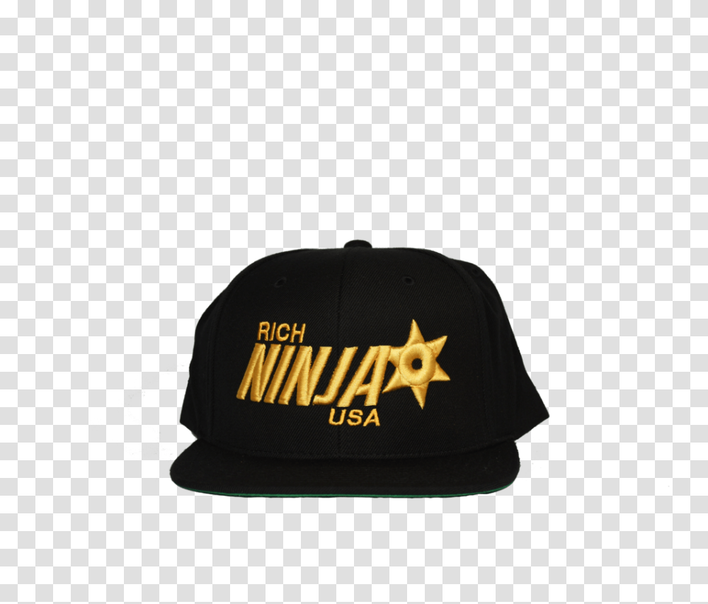 Rich Ninja Star Snapback Black Rich Ninja Usa, Apparel, Baseball Cap, Hat Transparent Png